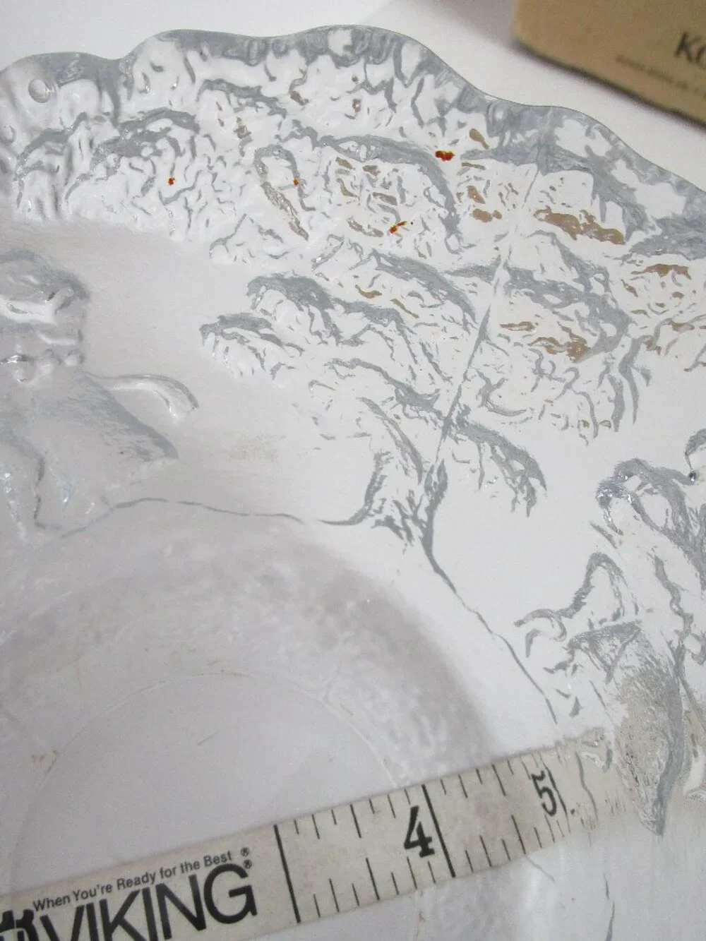 Kosta Boda molded crystal bowl